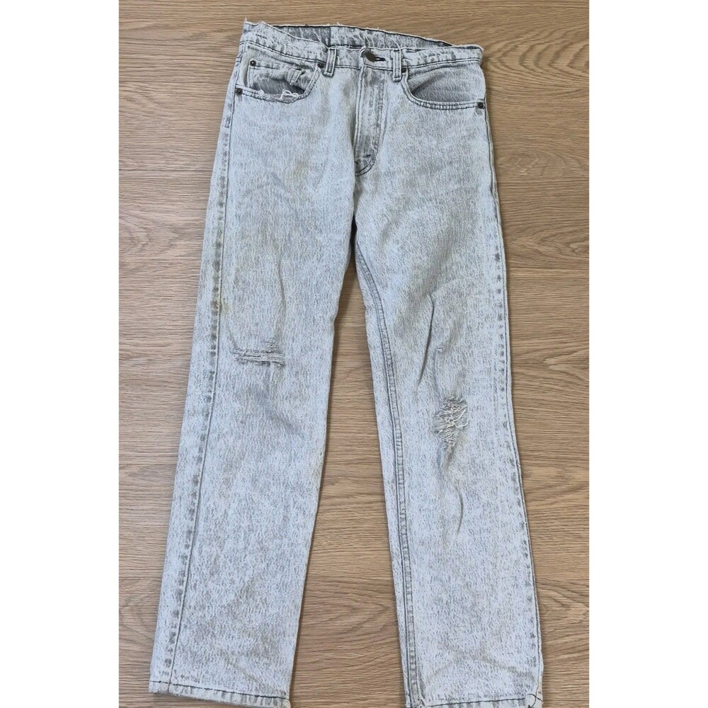 Vintage 90s Levis Womens 30x29 Blue Acid Light Wash Cowboy Denim Made USA
